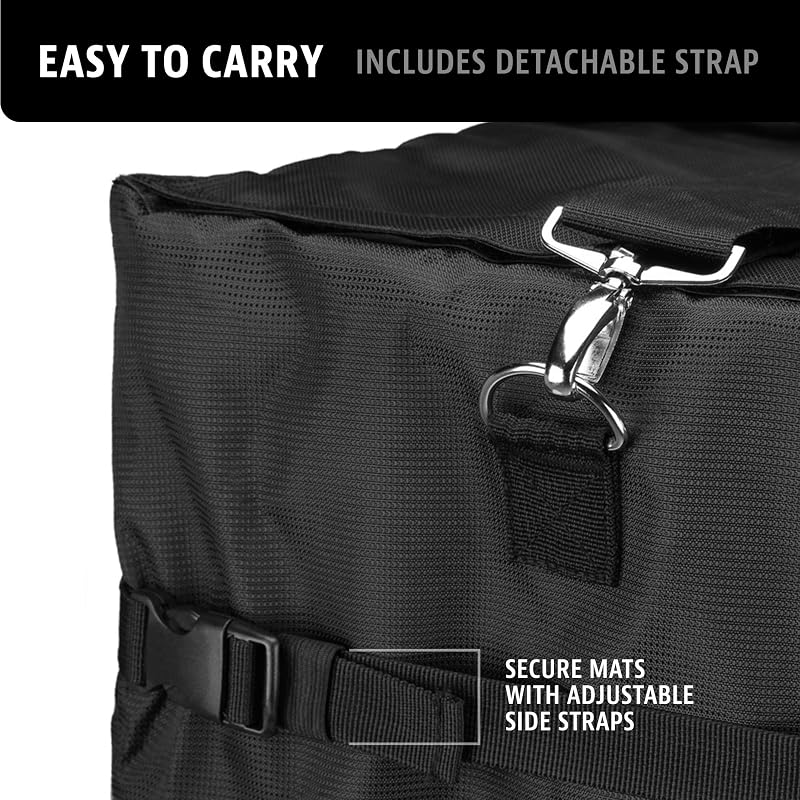 Travel Bag for Interlocking EVA Foam Tiles – Holds Up to 120 Sq Ft 3/8” or 100 Sq Ft 1/2”