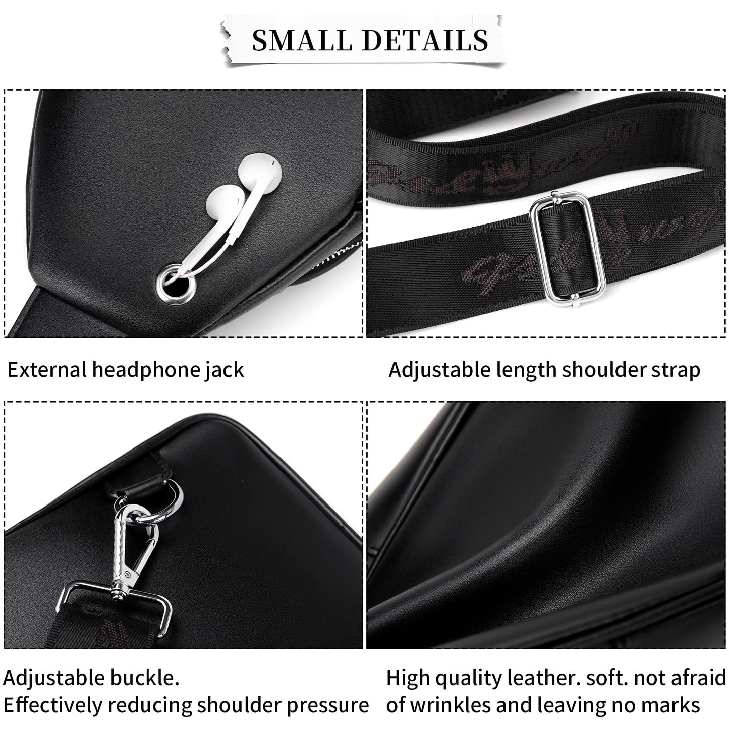 FSD.WG sling Backpack for Men Chest Bag Crossbody Shoulder Bags Travel Bag Purse for Men with Water Resistant