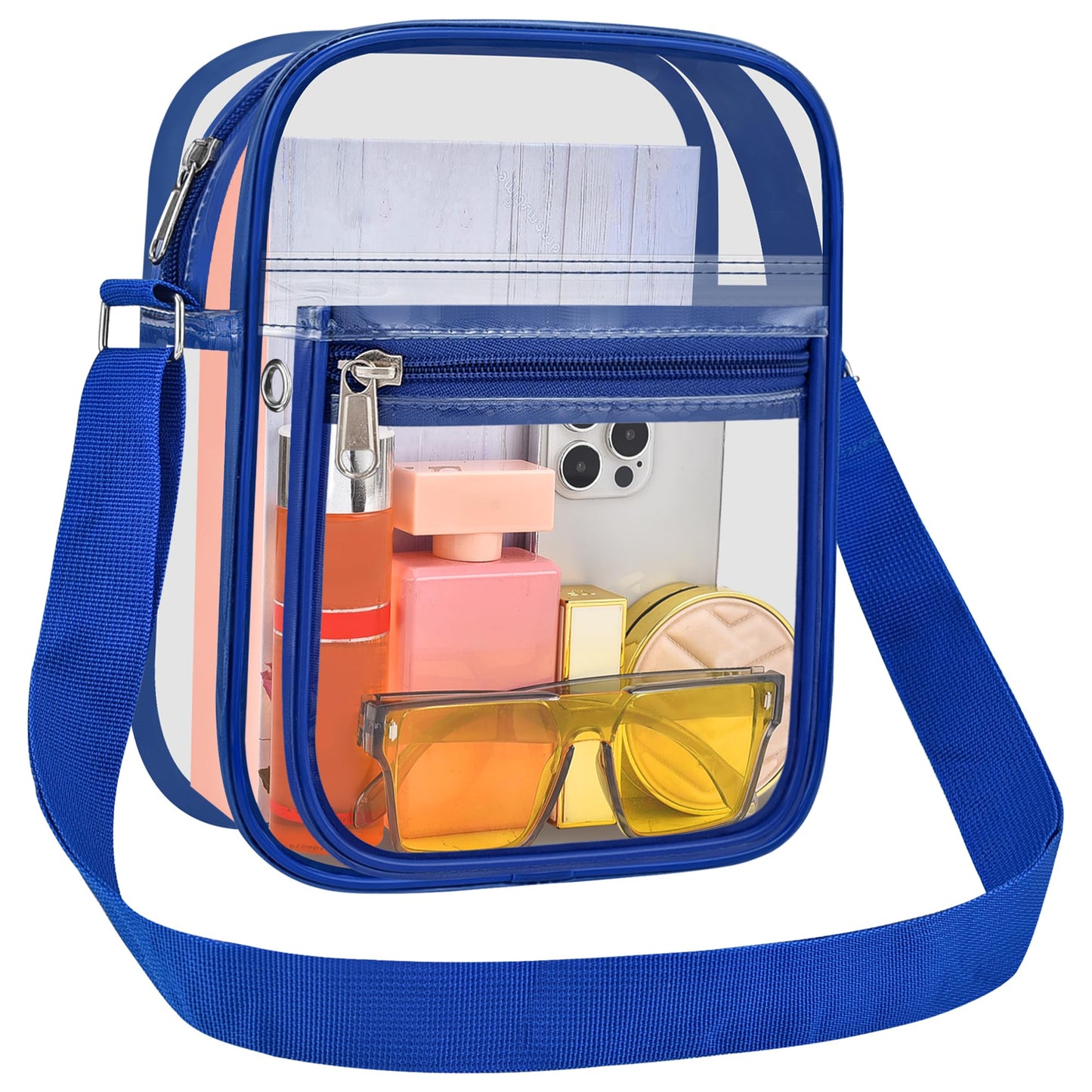 USPECLARE Clear Purse for Stadium Events Clear Messenger Bag for Men and Women