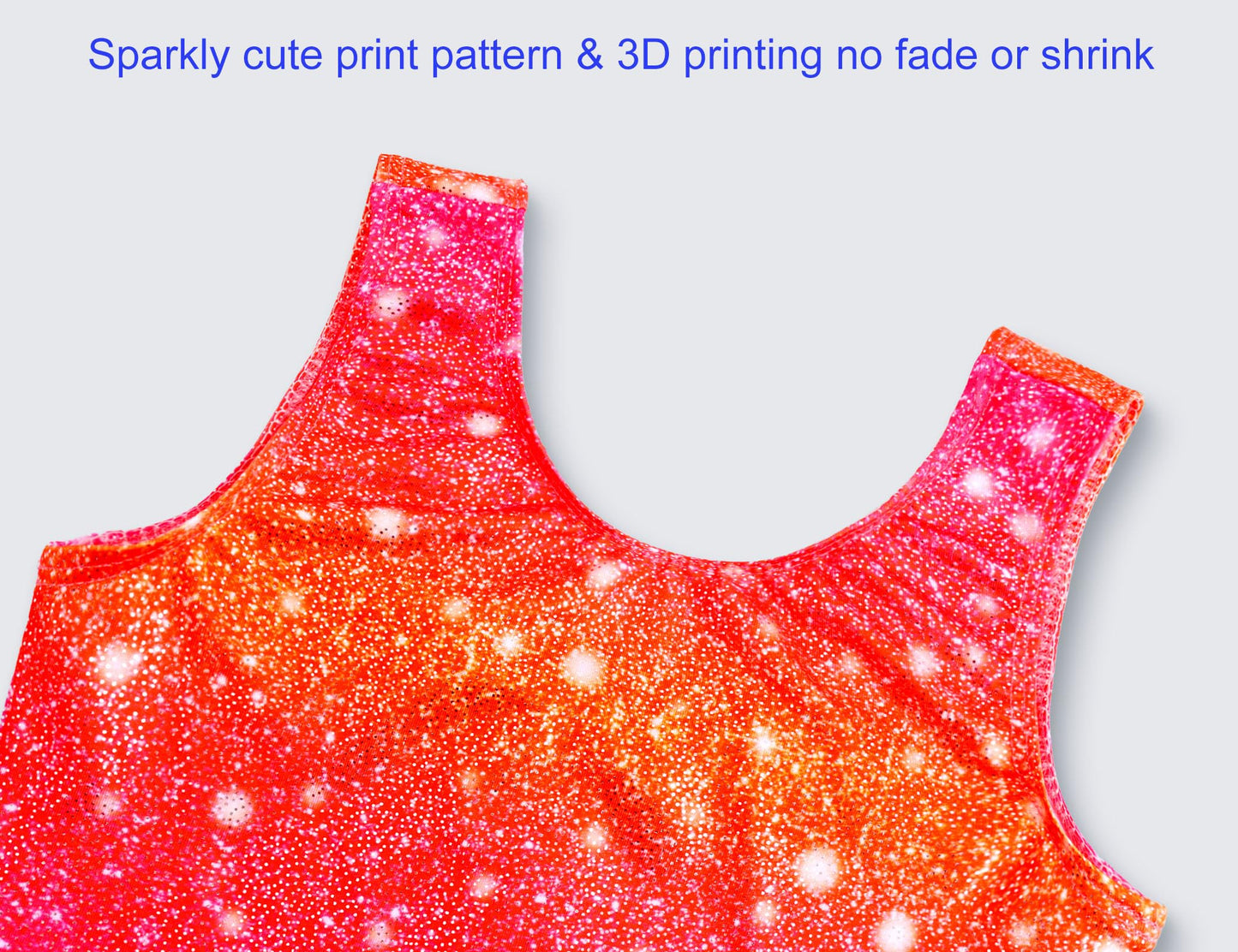 Domusgo Leotards for Girls Gymnastics Size 7-8 Years Old Sleeveless Red Rose Athletic Unitards Kids Workout Bodysuits