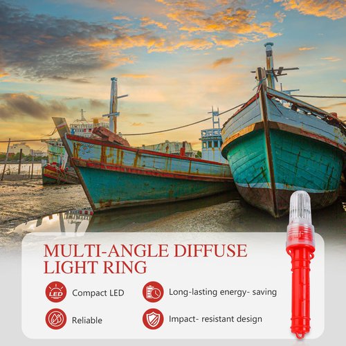 fugit 3PCS Boat Flares – Boat Flares Coast Guard Approved Marine | Waterproof Emergency Signals for Fishing Nets, Buoys & Boats