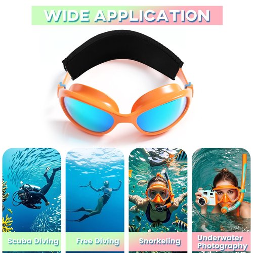 Dawitrly Scuba Mask Strap Cover, 2PCS Neoprene Diving Goggles Hair Protector Wrap, Waterproof Mask Slap Straps (Black)