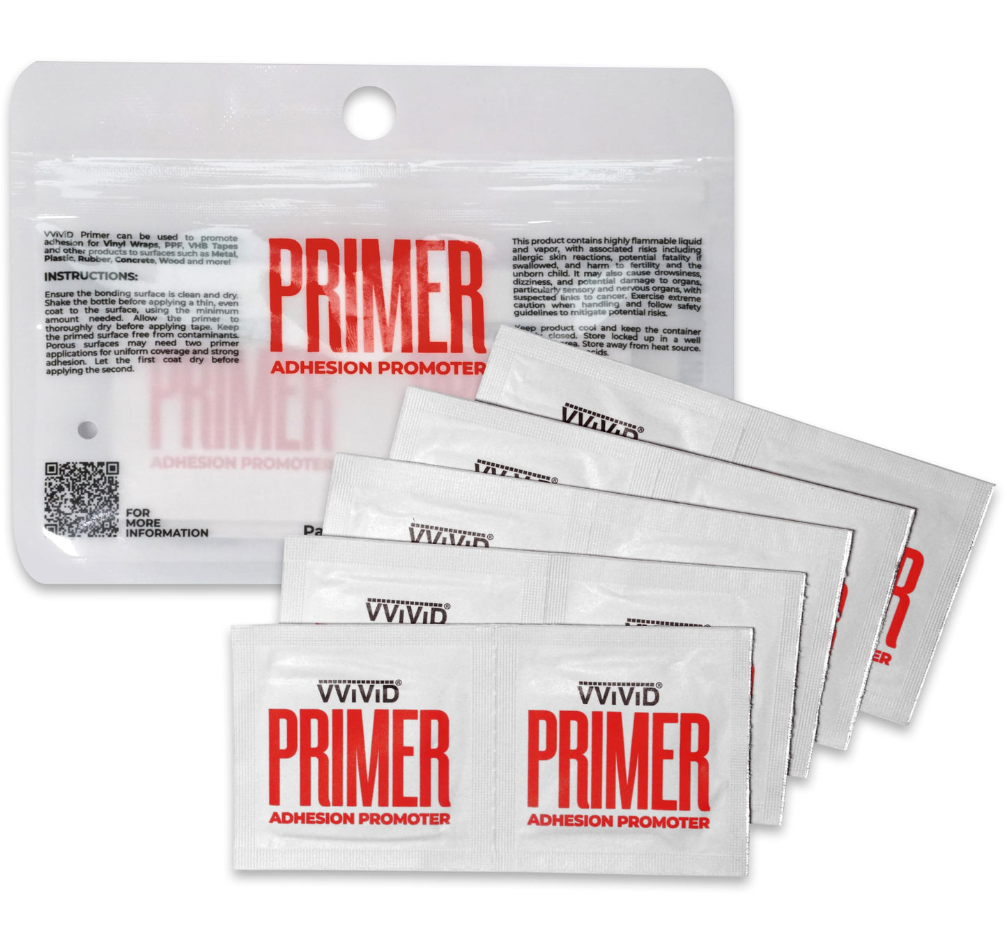 VViViD Primer Pen Adhesive Promoter (0.66mL - 15 Pack) for Vinyl Wrapping, PPF, Painting, Metal, Plastic, Rubber, Concrete and More