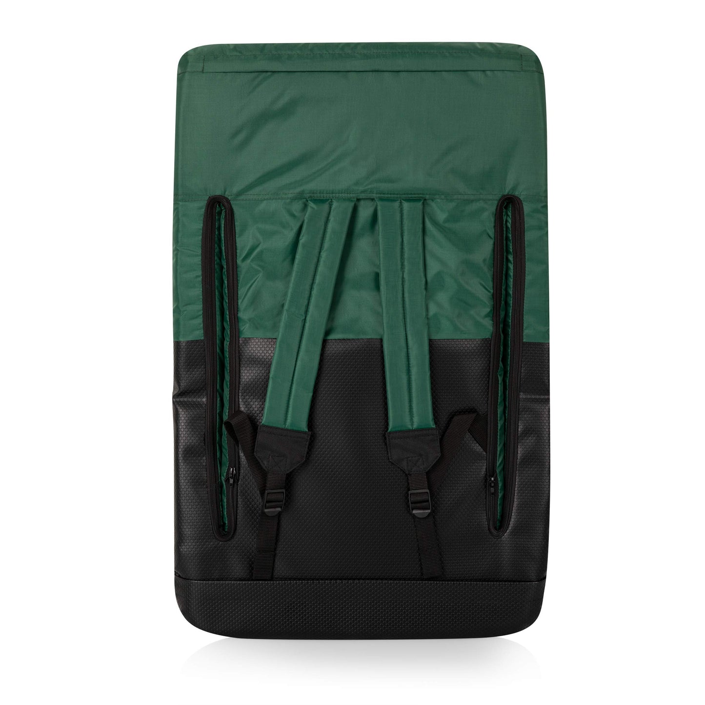 PICNIC TIME Ventura Portable Reclining Stadium Seat with Back Support, Folding Bleacher Chairs with Back and Cushion, Thick Padded Stadium Seat and Armrest, and Six Backrest Positions, (Hunter Green)