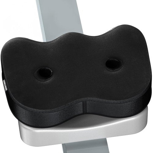 Rowing Machine Seat Cushion Compatible with Concept 2 Rower - Seat Pad for Comfort & Support - Also Fits Hydrow, Peloton & More - Rowing Accessories (Black)