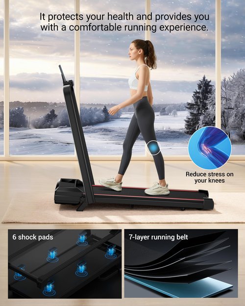 14% Incline Walking Pad Treadmills for Home and Office, 3-in-1 Portable Under Desk Treadmill, Folding Treadmill with 2.5 HP Quiet Brushless, 300 LBS Capacity