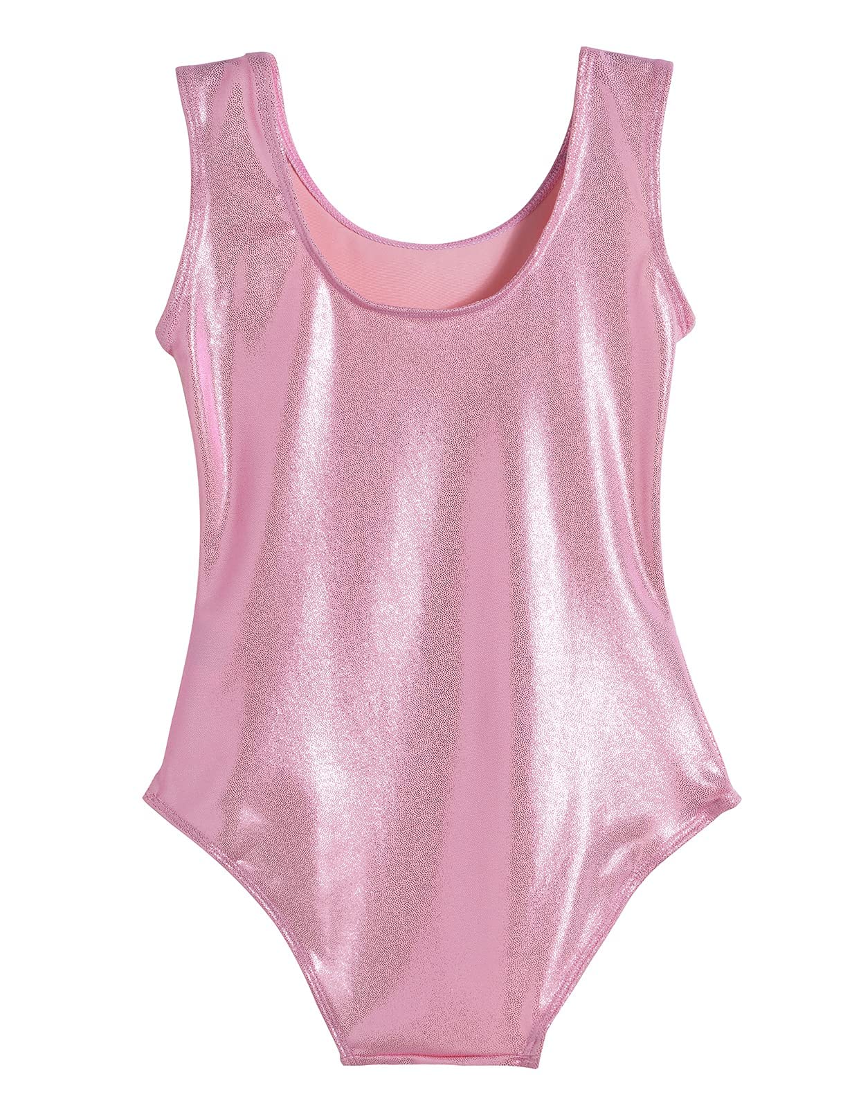 Domusgo Gymnastics Leotards for Girls 4t 5t Pink Sparkly One Piece Tumbling Outfits