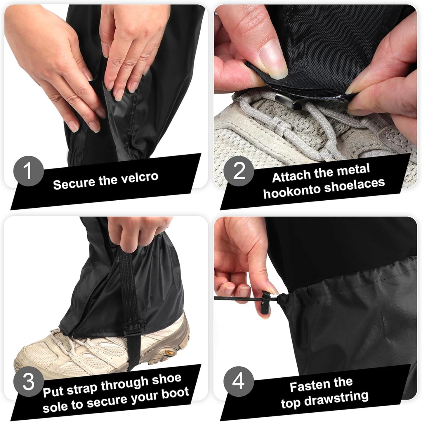 2 PCS Waterproof Lawn Care Leg Gaiters,Garden Trimming Leg Chaps,Weed Eating Leg Protectors