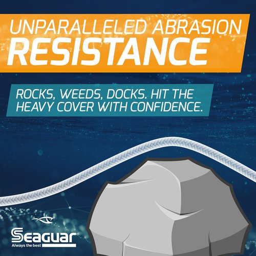 Seaguar Smackdown High Visibility Fishing Line 10lbs, 150yds Break Strength/Length, Flash Green - 10SDFG150