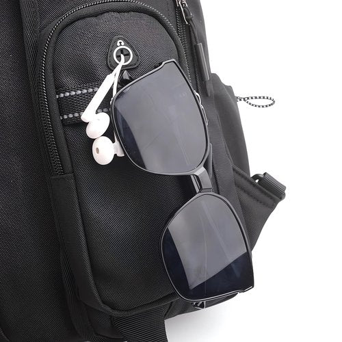 OKKID small waterproof sling bag with water bottle holder crossbody sling backpack for men women chest bag for hiking travel