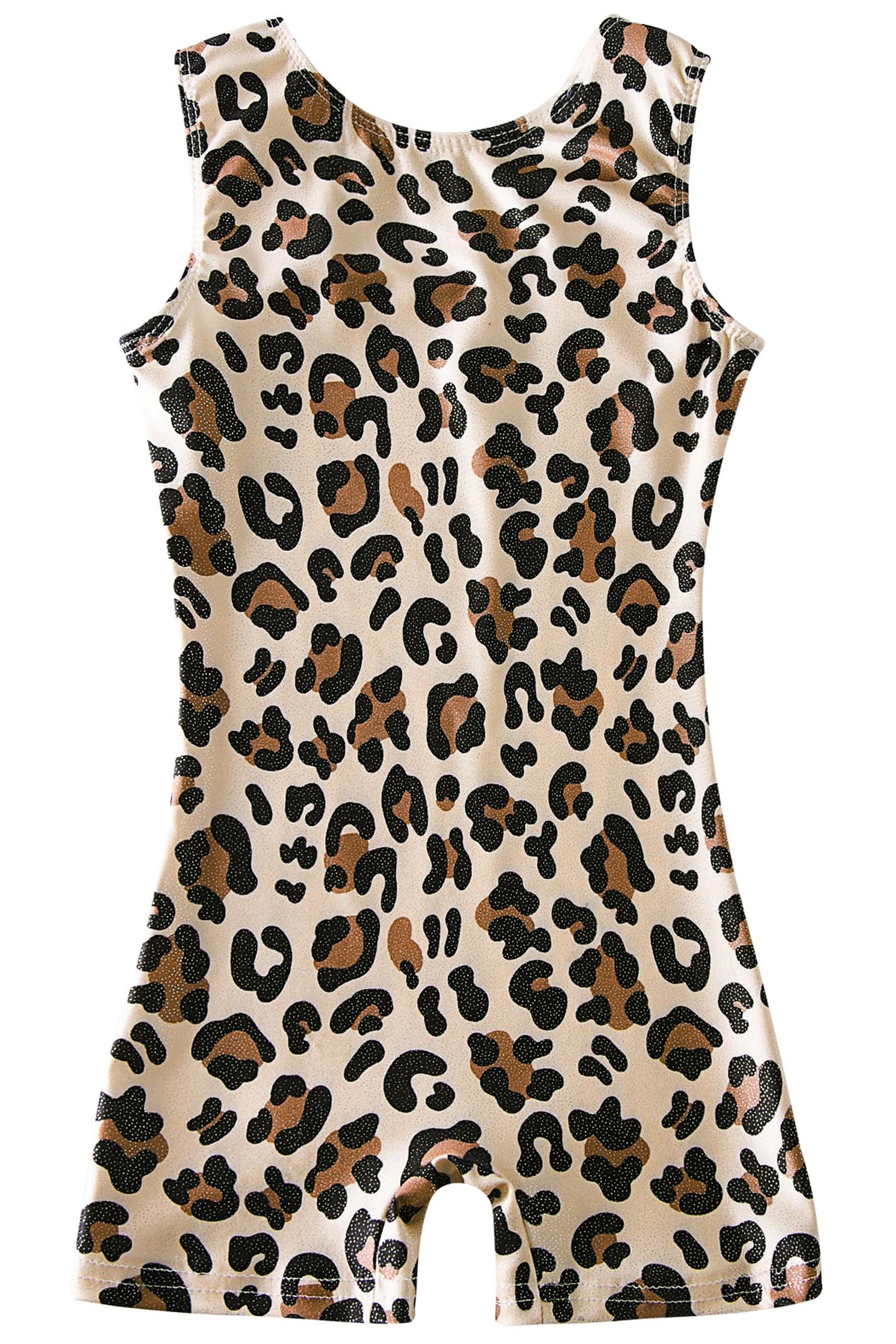 uideazone Leotards for Girls,Little Kid, Gymnastics Big Girls Gymnastics Apparel Quick Dry Leopard Printed Kids Unitards Biketards Gym Outfits