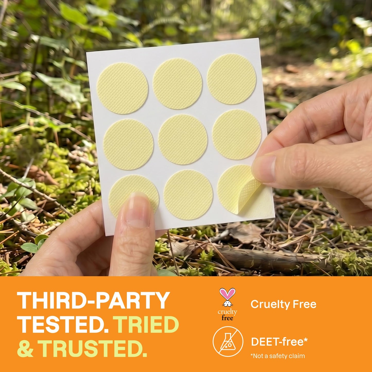 Cliganic Mosquito Repellent Stickers (80 Pack) - Patches for Kids & Adults, Natural DEET-Free, Citronella Essential Oil Infused