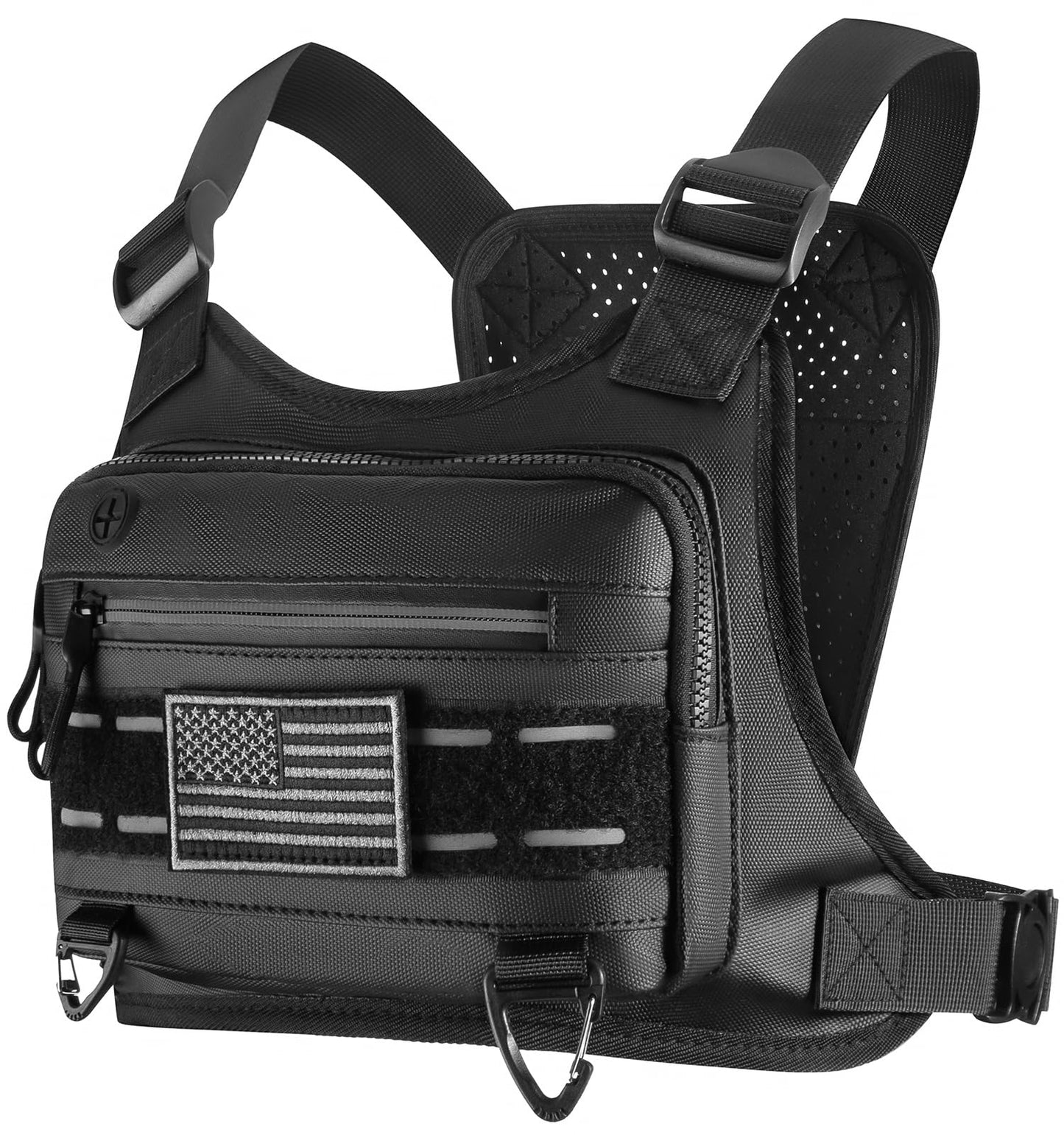 YZDD GOMIA Chest Bag For Men and Women Water Resistant Running Vest Tactical Chest Bag Pack for Sports Outdoor (DarkGreen)