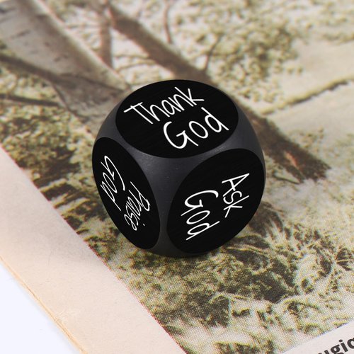 Baptism Gifts for Girl Boys, Confirmation Gifts for Girl Boys, Christian Religious Dice for Women Men, Man of God Gift for Men, God Mother Gifts for Women, First Communion Favors, Serenity Prayer Dice