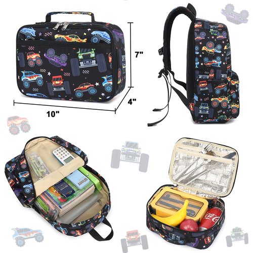 CAMTOP Backpack for Kids, Boys Girls Preschool Backpacks with Lunch Box Toddler Kindergarten School Bookbag Set