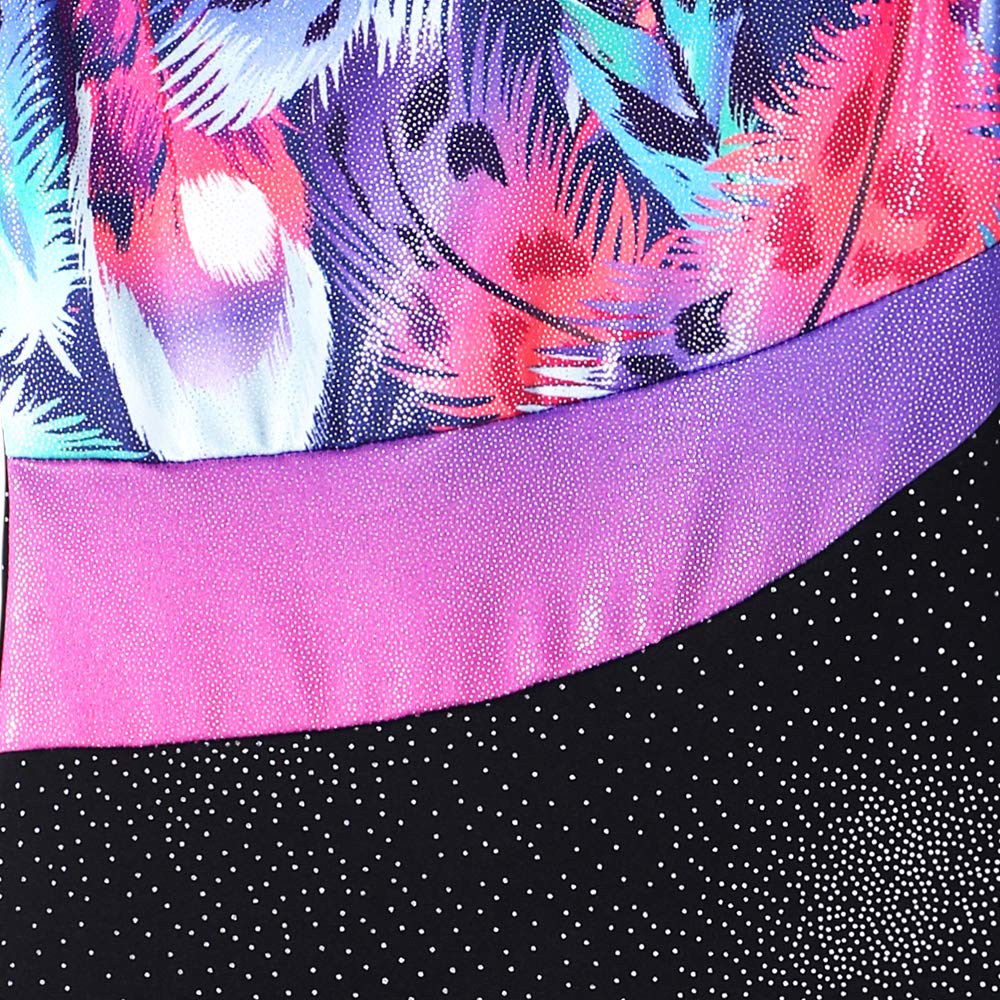 HOZIY Gymnastics Leotards With Shorts for Girls Size 9-10 Years Old Tumbling Wear Black