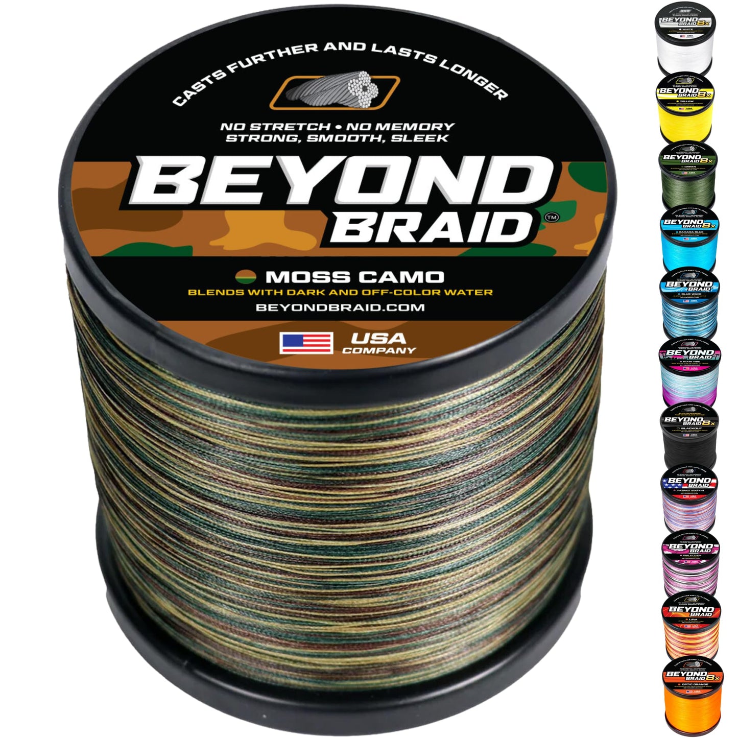 Beyond Braid Moss Camo 1000 Yards 40lb
