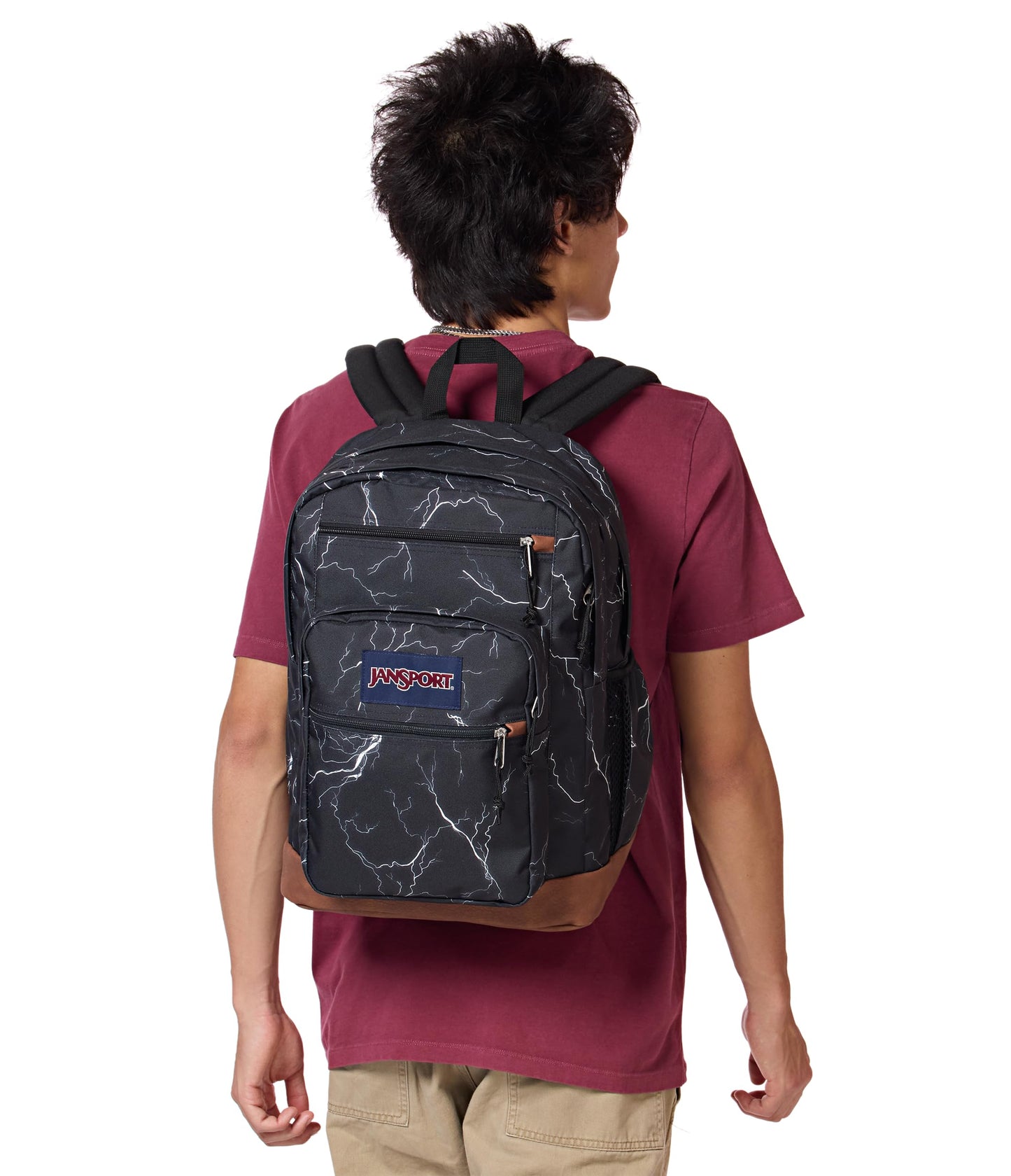JanSport Cool Backpack with 15-inch Laptop Sleeve, Large Computer Bag Rucksack with 2 Compartments, Ergonomic Straps, Electric Bolts