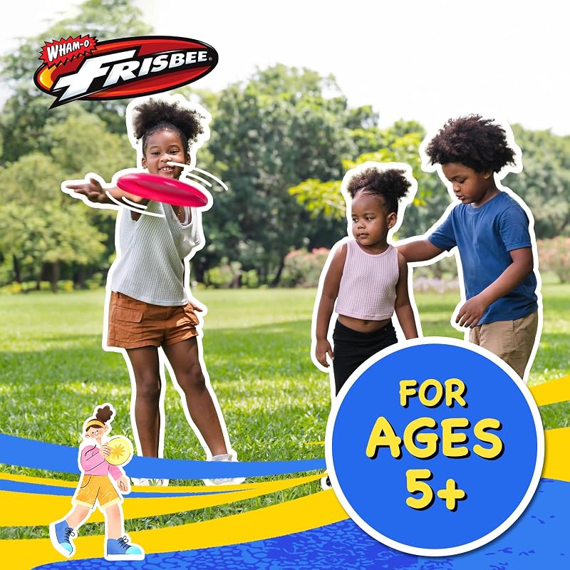 Wham-O Frisbee Go Flying Disc 9 Inch 70g - 4 Pack + 9 Inch Variation V1234-4PACK+9 Inch