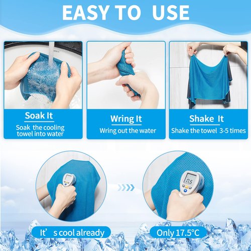 Honoson 30 Pcs Cooling Towel Bulk - Neck & Face Cool Chilly Towels Microfiber Breathable Sport Sweat Rag for Gym, Yoga, Travel, Camping, Running, Outdoor (Multicolor)