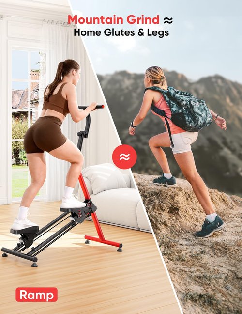 YOLEO Steppers for Exercise at Home, Adjustable Stair Stepper with 3 Workout Modes,Folding Cardio Stair Master with Ski Simulation Mode & Oversized Pedal,90% Pre-Assembled Stair Climber with Handlebar