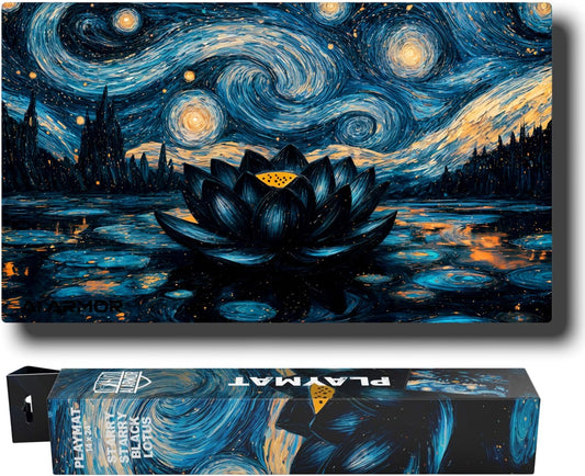 (Starry Starry Black Lotus) 14x24 TCG/MTG Playmat by Ai Armor