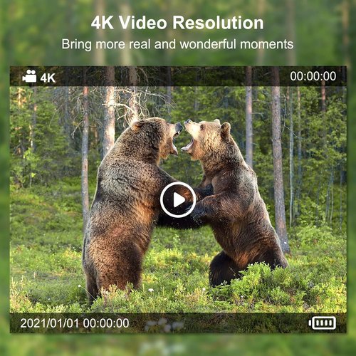 Coolifepro Trail Camera Sends Picture to Cell Phone, 4K WiFi Trail Camera, Trail Cam with 49 Pcs No Glow LEDs Game Cameras with Night Vision with 125° Range, 0.1S Trigger Speed