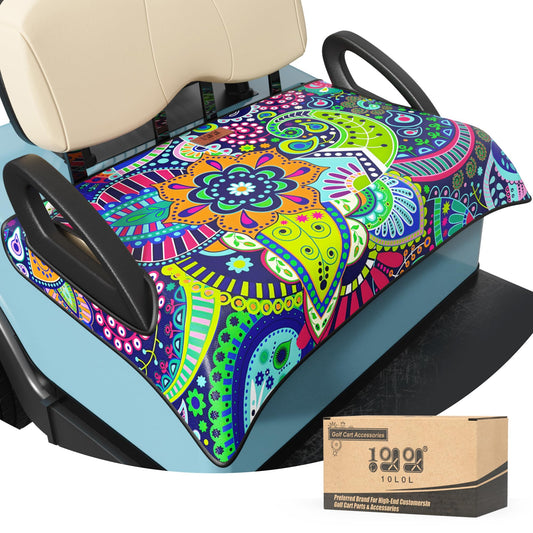 10L0L Universal Golf Cart Seat Cover Blanket Cushion Cover for EZGO TXT RXV/Club Car DS Precedent, Seat Towel for 2/4 Person Seats Suitable for All Weather