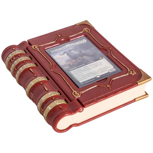 MTG Commander EDH Command Zone/Tray for Magic The Gathering -With Damage, Cast & Life Counters. Store your Commander Deck's Dice & Tokens inside (up to 30 Sleeved Cards)- MTG Accessories Gift. (Red)