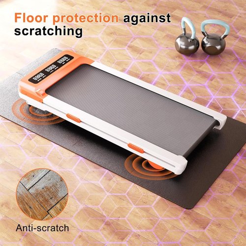 Foldable Fitness Equipment Mat,Floor Protector Exercise Mat,Treadmill Mat with Non-Slip Shock Absorption Waterproof, Fitness Equipment Mats to Protect Floor for Home Gym