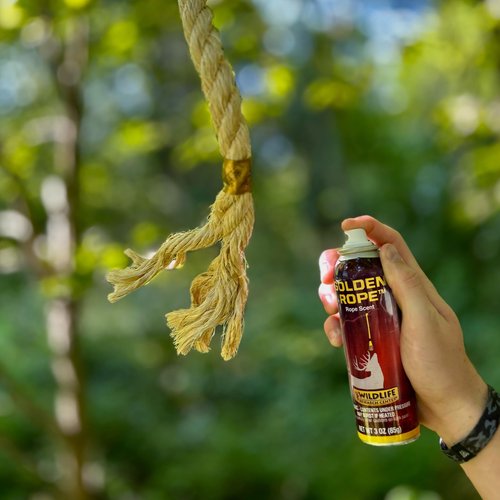 Wildlife Research Center Golden Rope Scent Spray – Hunting Scent for Existing Golden Rope or Any Rope Scrape Setup – Get The Attention of Deer and Keep Them Coming Back – 3 OZ
