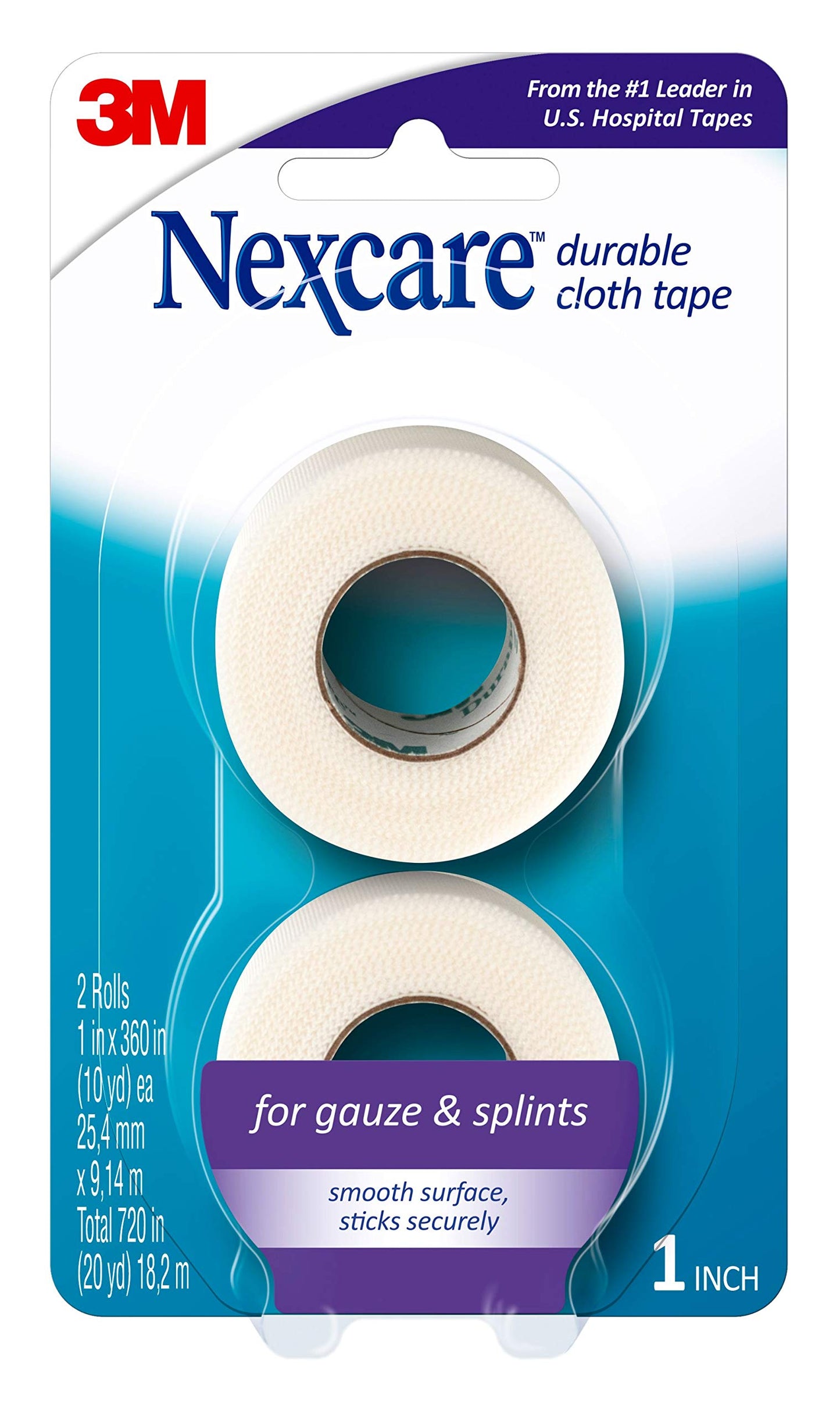 Hospital Tapes, 1 Inch x 10 Yards, 6 Rolls