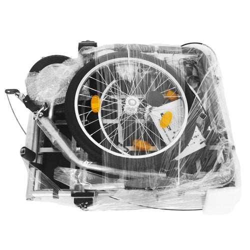 3-in-1 Heavy-Duty Bike Cargo Trailer – E-Bike Compatible with Robust Steel Frame, 110lb Capacity, Convertible Pull Cart, for Urban Commuting, Family Outings & Cargo Transport