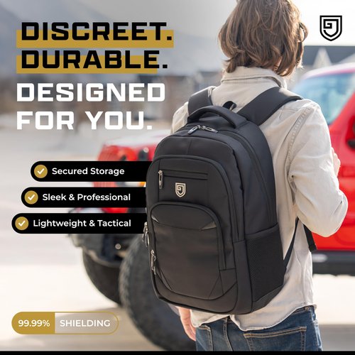 Gardava Faraday Backpack for Laptops and Phones, Electromagnetic Shielding Faraday Bag, Military Grade EMP Proof Protection for Security & Data Privacy