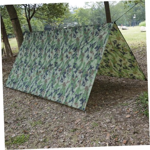 VICASKY Outdoor Canopy Shade Cloth Multi Functional Sunscreen Tent for Camping Picnics and Beach Use Camouflage Design for Sun Protection and Moisture Prevention