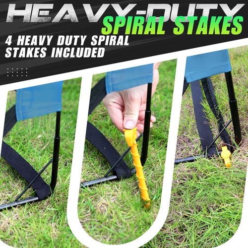 Kids Soccer Goal for Backyard, 5×3FT Easy Foldable Soccer Practice Net with Portable Carrying Bags for Toddler Youth Adult Soccer Training Equipment Outdoor Sports Game