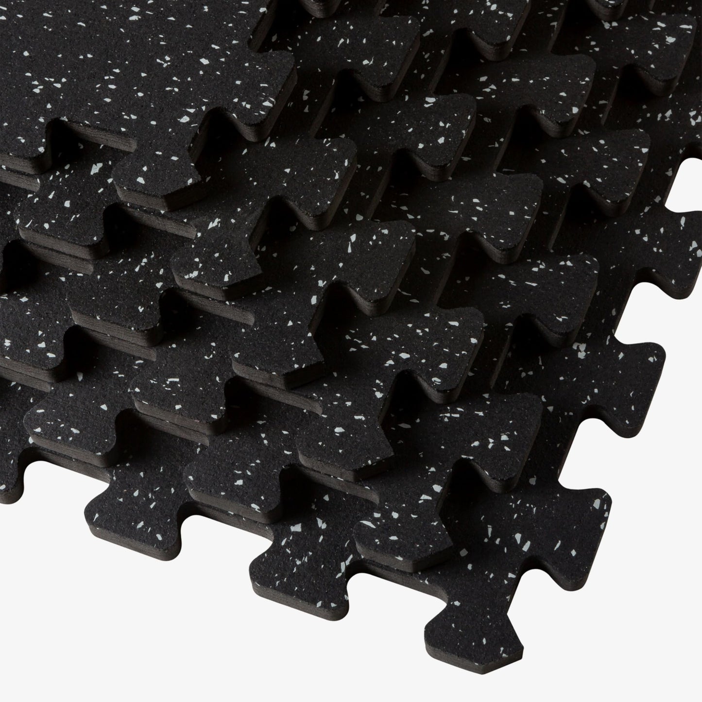 We Sell Mats 3/8-Inch Thick Interlocking Foam Tiles with Rubber Top - Personal Fitness Mat, EVA Foam Puzzle Floor Tiles, For Home Gym Workouts, 24 in x 24 in