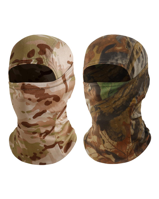 Hymeiluely Camo Balaclava Ski Face Mask for Men Women, Cooling UV Protection Face Cover for Hunting Fishing Motorcycle Military Tactical