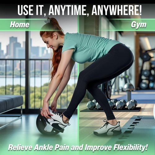 FitnessX Foot Rocker - Durable Calf Stretcher for Achilles Tendon Relief, Plantar Fasciitis Recovery, and Ankle Pain Support, Calf Exerciser, Strengthener – Non-Slip Design for Home, Gym