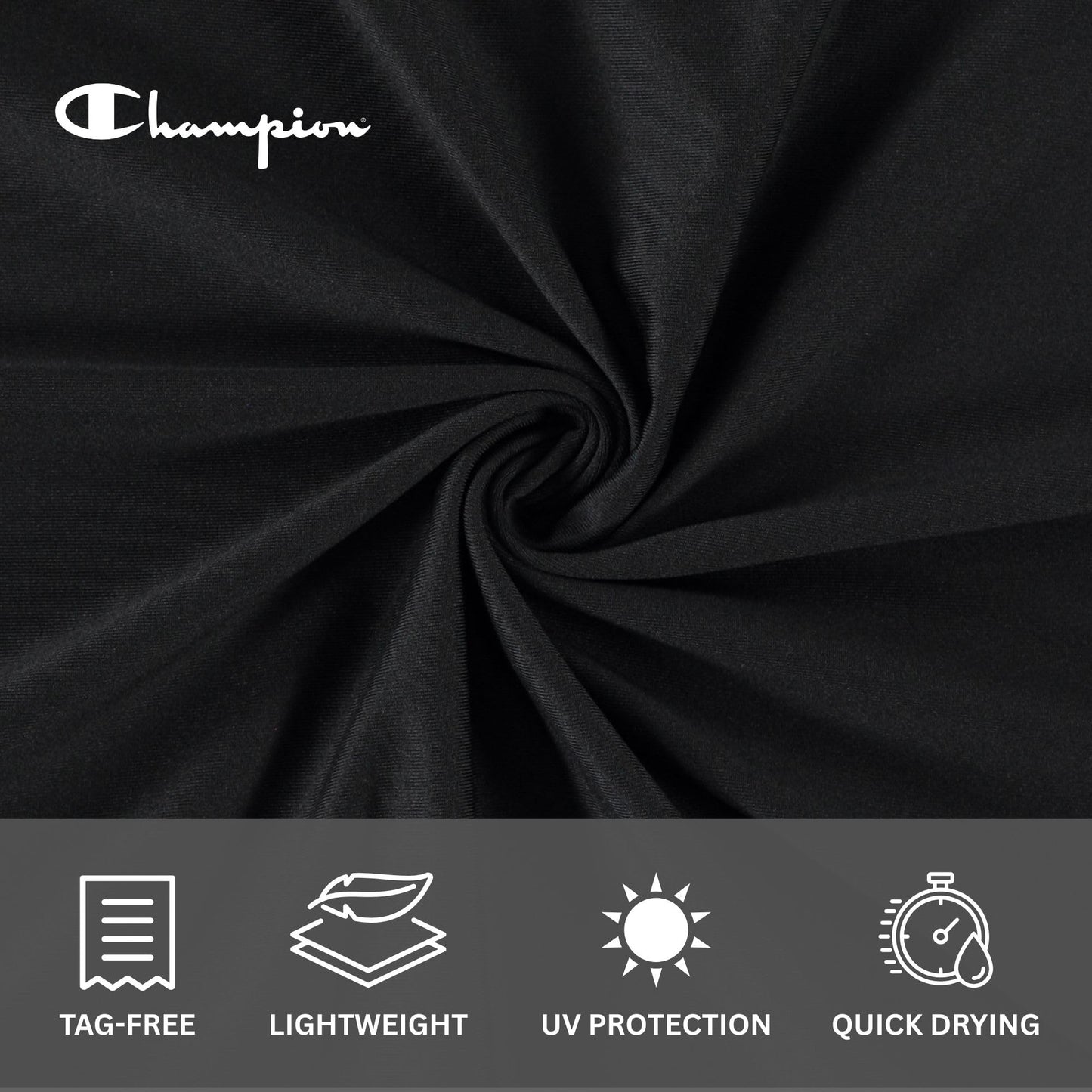 Champion Rash Guard for Men, Long Sleeve Mens Swim Shirt for Fishing Hiking UPF+ 50 SPF Sun UV Protection, Quick Dry