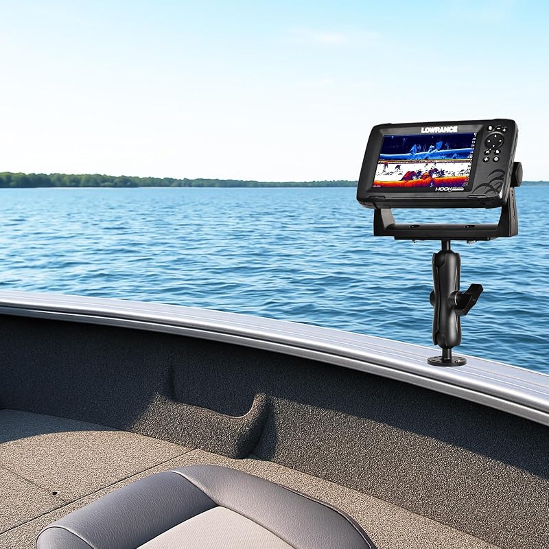 VAUBORTTI Aluminum Fish Finder Mount, Marine Electronic Mount for
