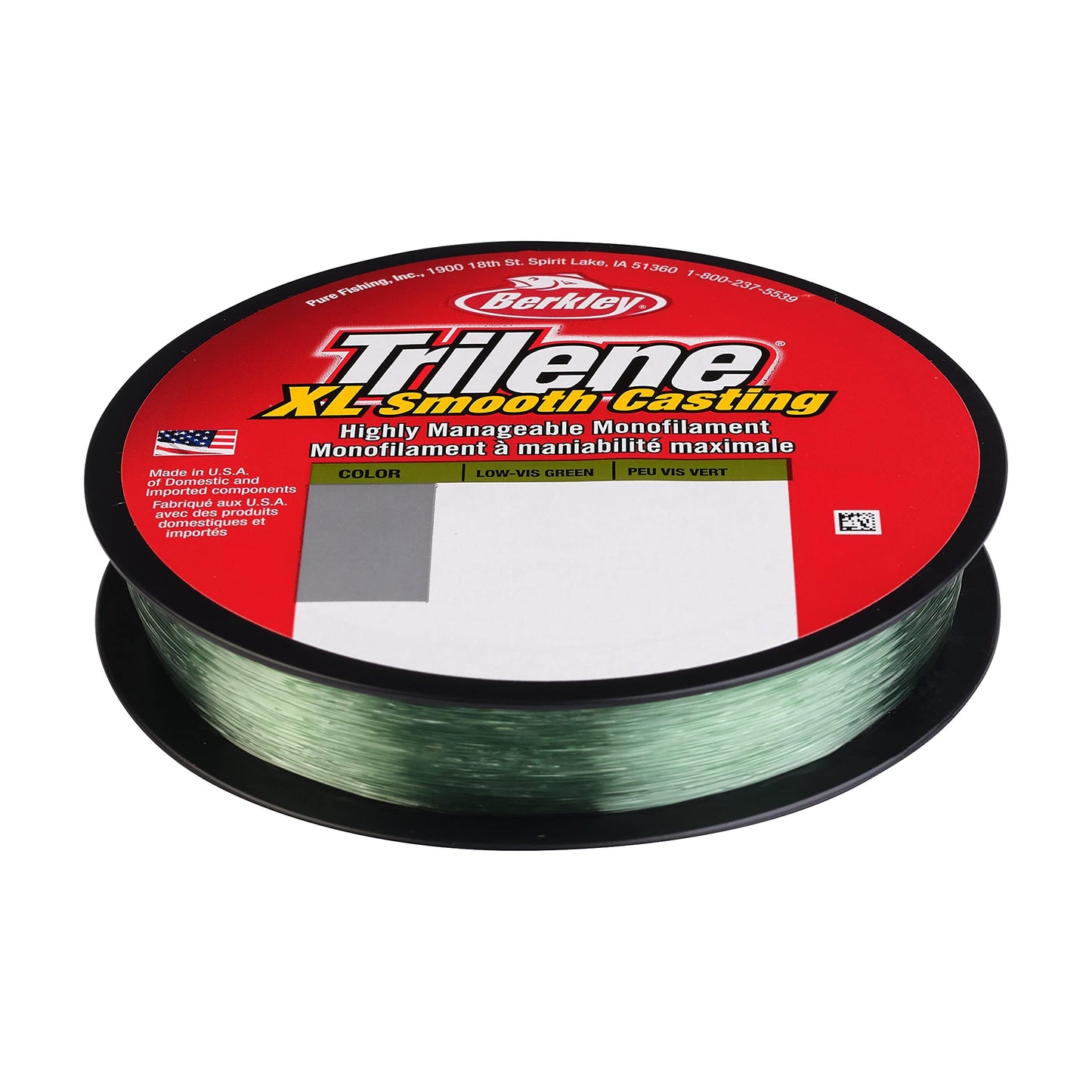 Berkley Trilene® XL®, Low-Vis Green, 14lb | 6.3kg, 300yd | 274m Monofilament Fishing Line, Suitable for Freshwater Environments
