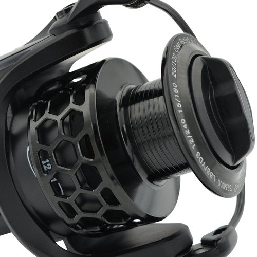 Fishdrops Spinning Fishing Reels 12+1BB Ultra Lightweight Spinning Reel Carved Aluminum Spool Affordable Smooth Reels