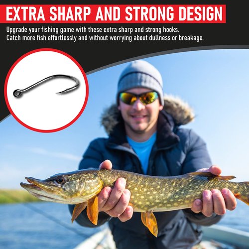 Fishing Hooks Freshwater - Trout - Crappie - Bluegill - Bass - Panfish - Walleye - Perch - Sunfish