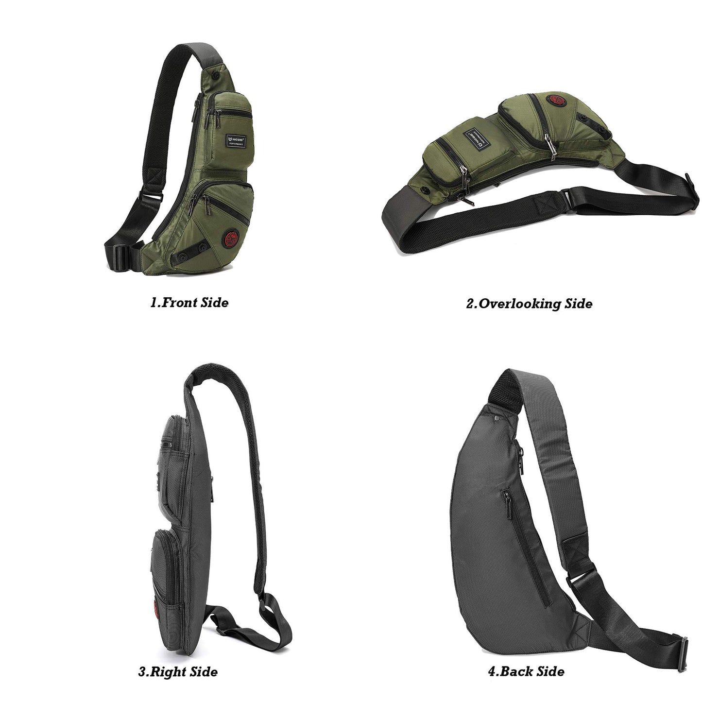 NICGID Sling Bag Chest Shoulder Backpack Crossbody Bags Casual Daypack for Men Women