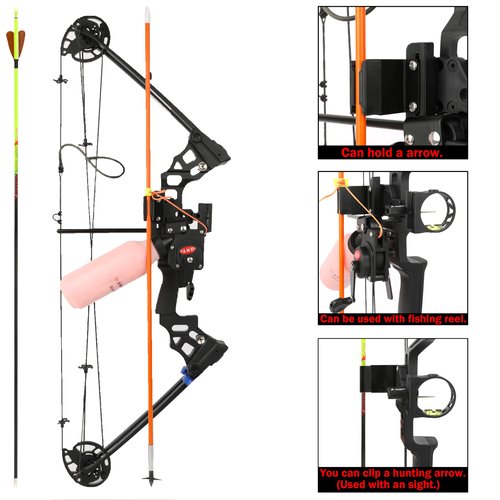 Bowfishing Single Arrow Quiver Arrow Caddy Fishing Arrow Holder for Bottle Reels (Arrow Quiver)