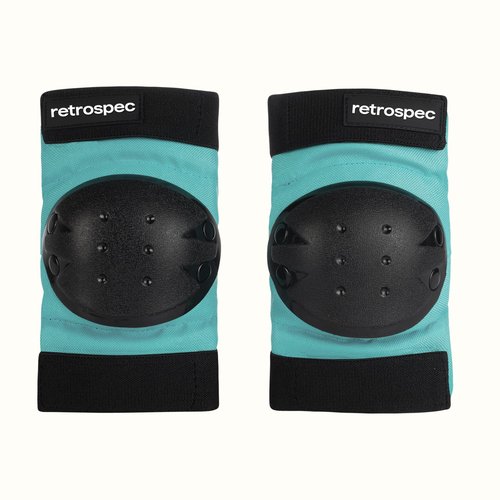 Retrospec Knee Pads, Elbow Pads & Wrist Guards for Men, Women & Kids - Protective Gear for Skateboarding, Roller Skate, Rollerblade, BMX & Scooter - Multi Sport Pad Set - Spring Mint - Adult (15+)