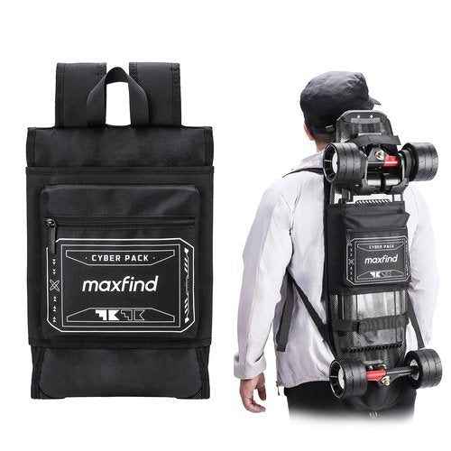 maxfind Professional Skateboard Backpack Waterproof Durable Multi-Functional Sports Bag for Electric Skateboard & Longboard, Commuting Travel Backpack with Adjustable Straps
