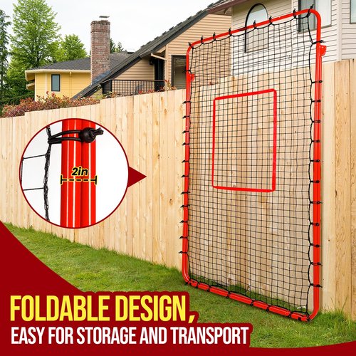 7x4FT Volleyball Rebounder Net,Angle Adjustable Volleyball Training Equipment for Hitting,Blocking,Serving,Setting, Easy Setup Volleyball Rebound Net, Portable Volleyball Trainer for Kids and Adults