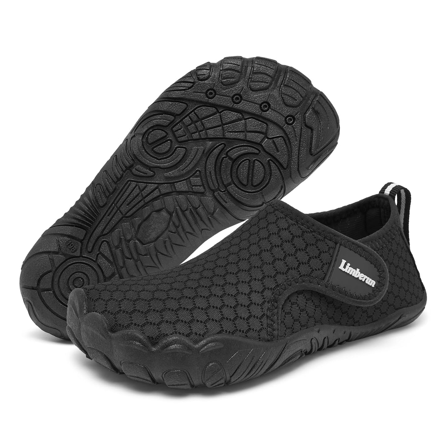 Limberun Kids Water Shoes for Girls Boys Swimming Shoes Kids Beach Shoes Pool Shoes Aqua Shoes for Quick Dry Non-Slip, Comfortable Black 5